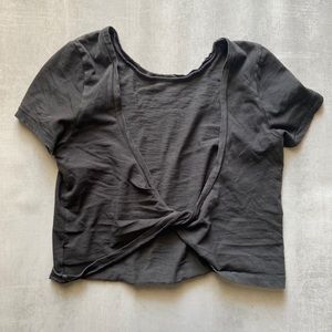 AERIE twist back crop top